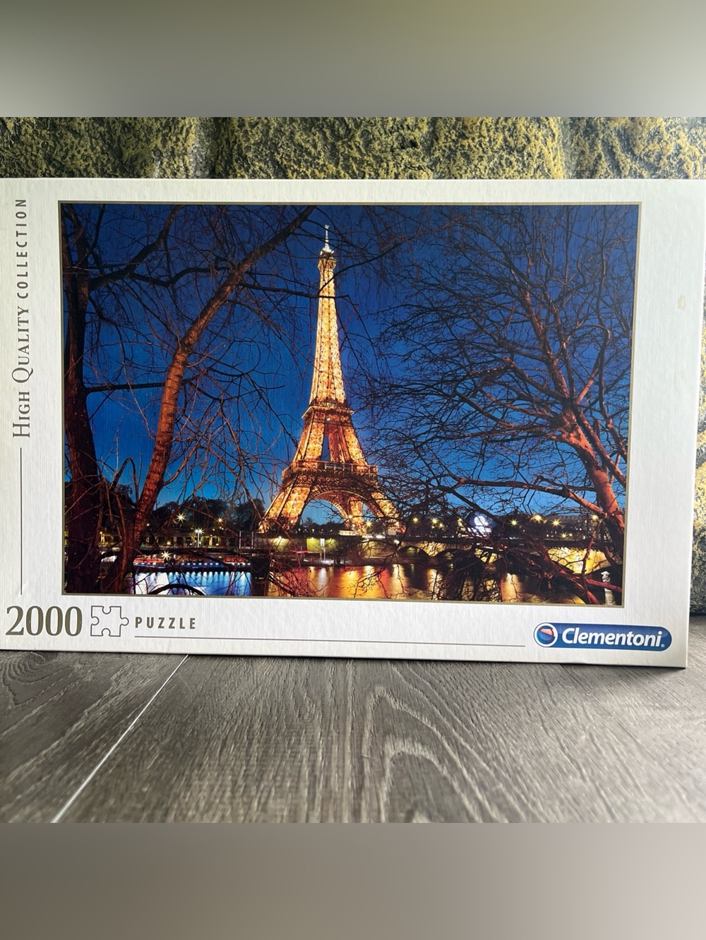 Clementoni 2000-Piece Eiffel Tower Puzzle - Gold & Deep Blue